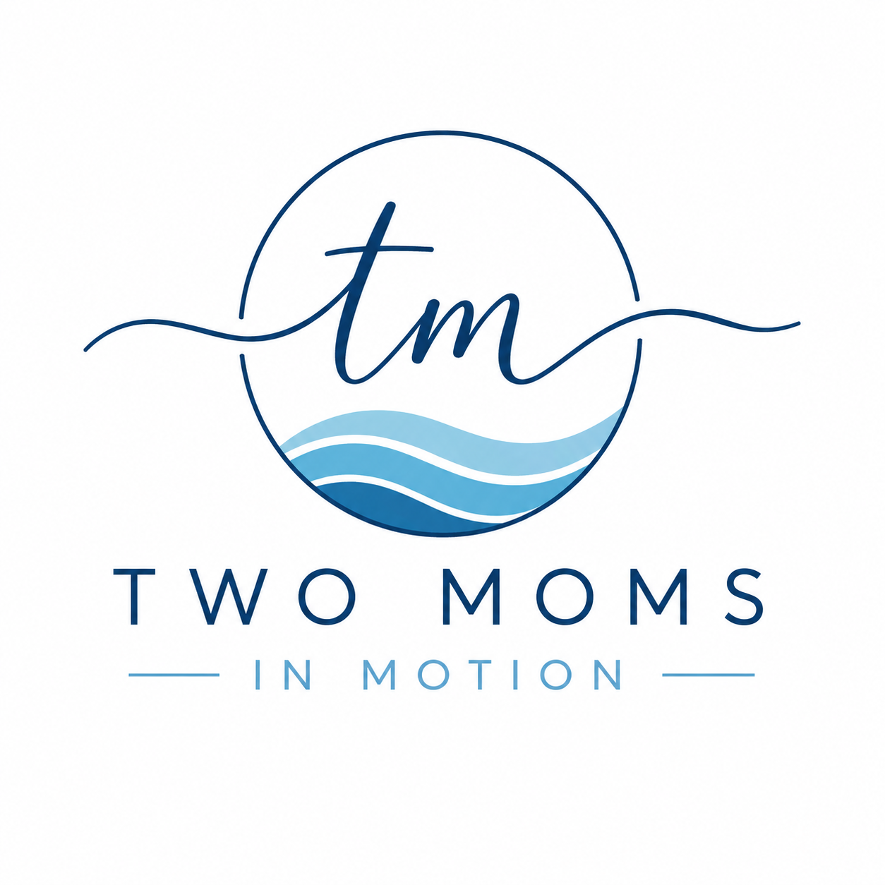 Two Moms In Motion official logo