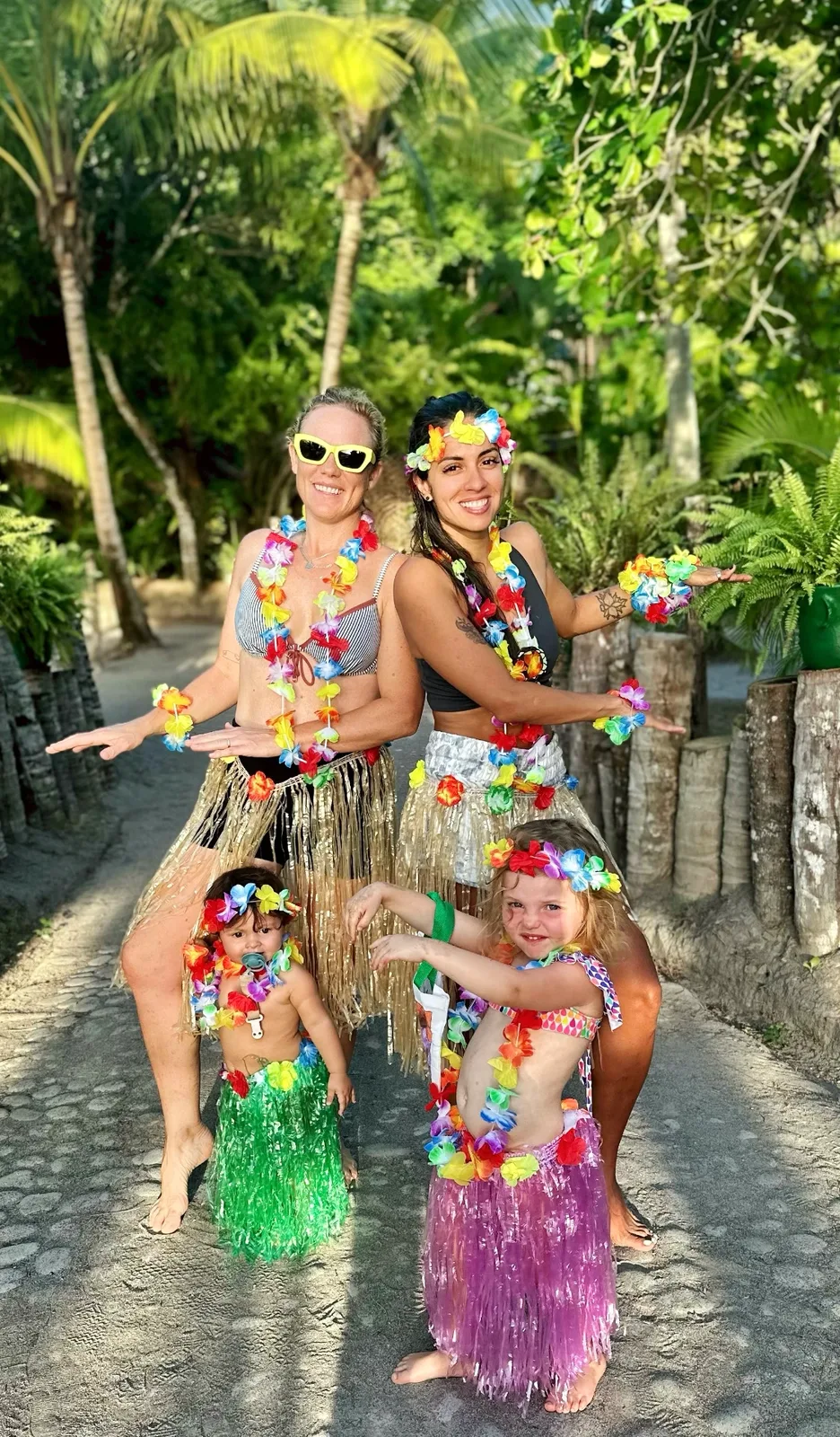 Our family on a tropical adventure together