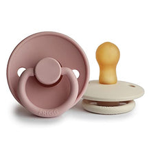 Load image into Gallery viewer, FRIGG Natural Rubber Baby Pacifier | Made in Denmark | BPA-Free (Blush/Cream, 0-6 Months)
