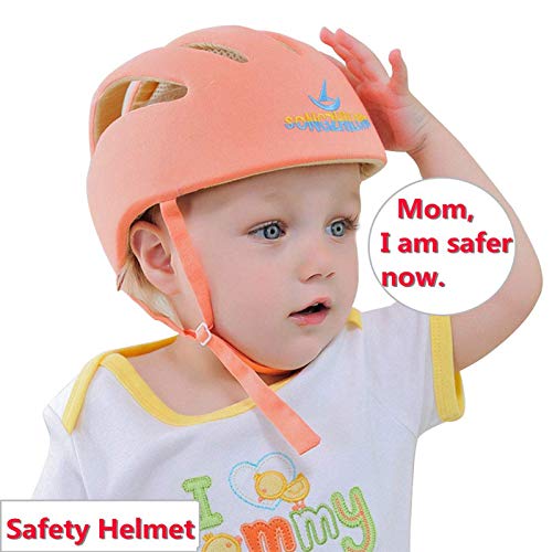 Baby Safety Helmet, Baby Head Protector Children Headguard Infant  Protective Harnesses Cap Adjustable Baby Helmet for Crawling Walking