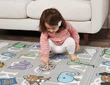 Load image into Gallery viewer, Regalo Sensory &amp; Learning My Play Mat, Foldable &amp; Reversable, Waterproof, Bonus Kit, Includes Travel Case with Carry Strap, Grey, Extra Large
